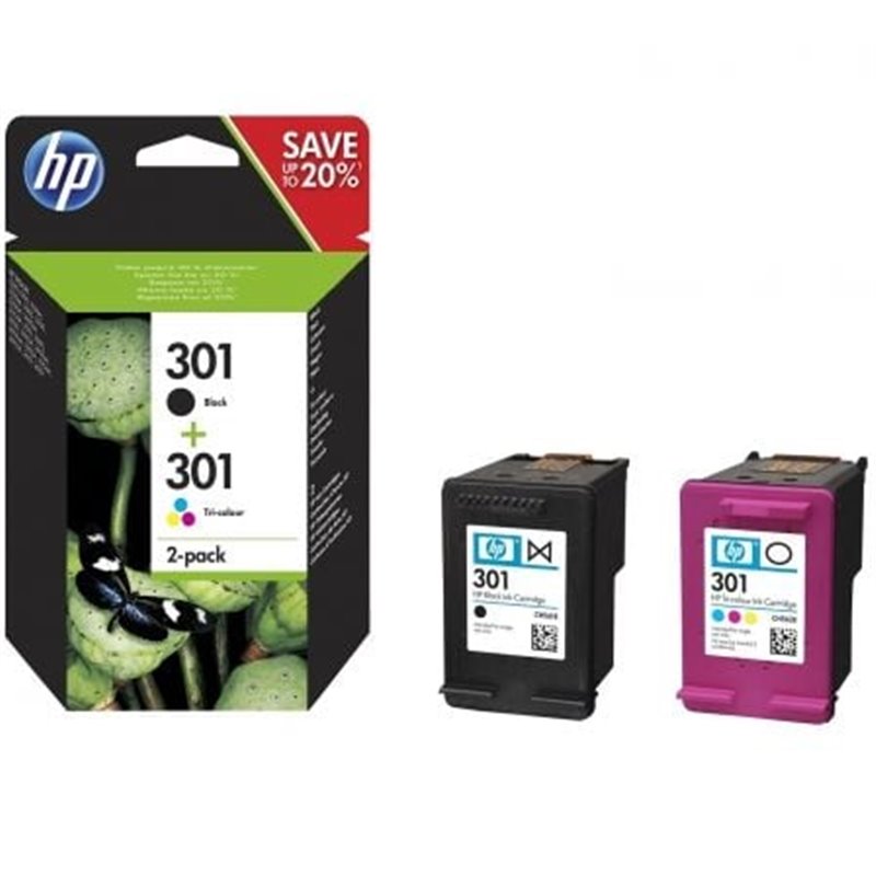 Cartucho de Tinta Original HP n�301 Multipack/ Negro/ Tricolor