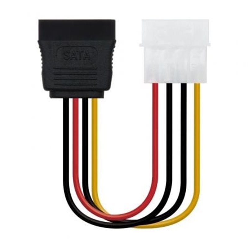 Cable de Alimentaci�n SATA Nanocable 10.19.0205-OEM/ Molex Macho - SATA Hembra/ 16cm