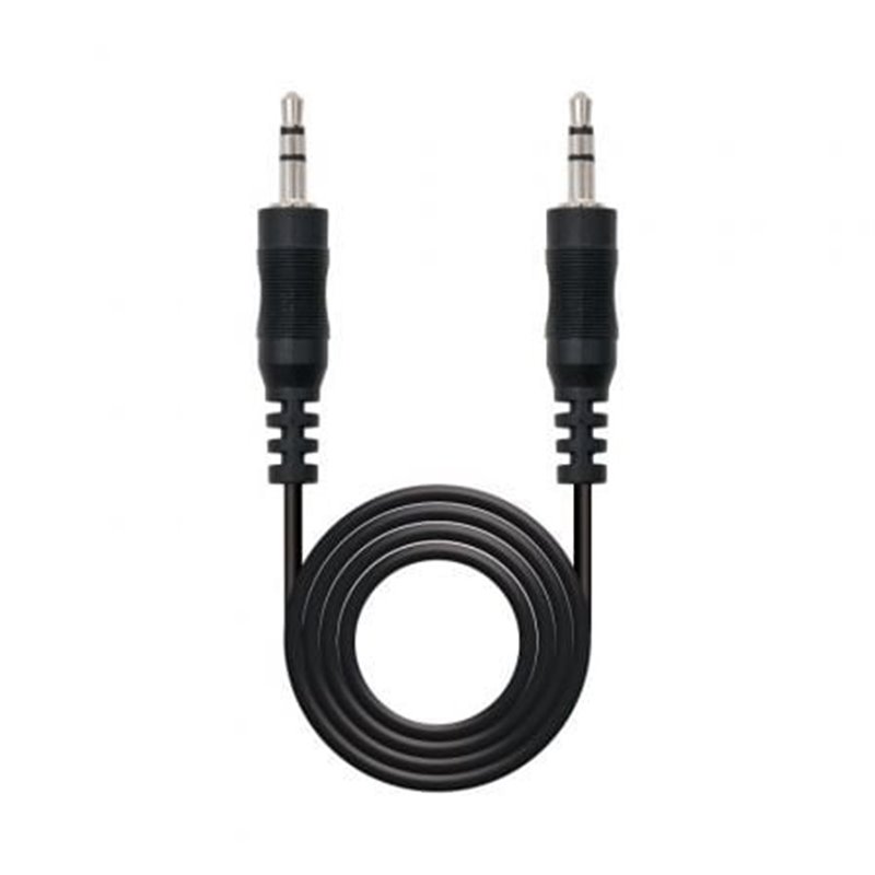 Cable Est�reo Nanocable 10.24.0105/ Jack 3.5 Macho - Jack 3.5 Macho/ 5m/ Negro