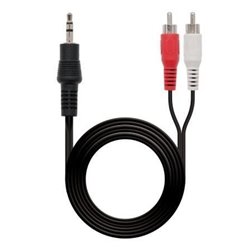 Cable Est�reo Nanocable 10.24.0301/ Jack 3.5 Macho - RCA Macho/ 1.5m/ Negro