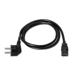 Cable Alimentaci�n Nanocable 10.22.0102/ Schuko Macho - C13 Hembra/ 1.5m/ Negro