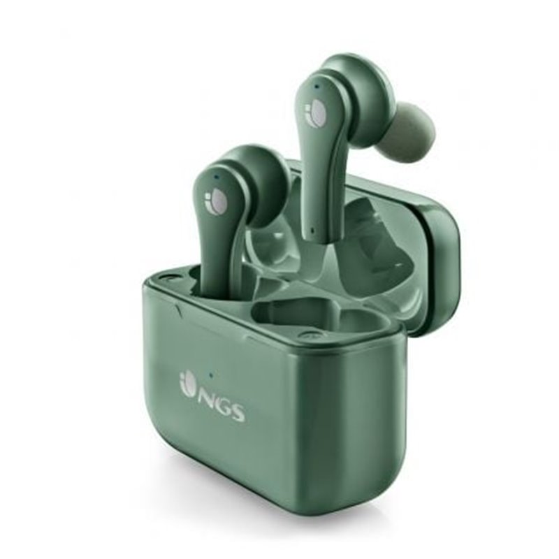 Auriculares Bluetooth NGS �rtica Bloom con estuche de carga/ Autonom�a 6h/ Verdes