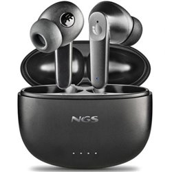 Auriculares Bluetooth NGS �rtica Hush con estuche de carga/ Autonom�a 4h/ Negros