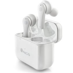 Auriculares Bluetooth NGS �rtica Bloom con estuche de carga/ Autonom�a 6h/ Blancos