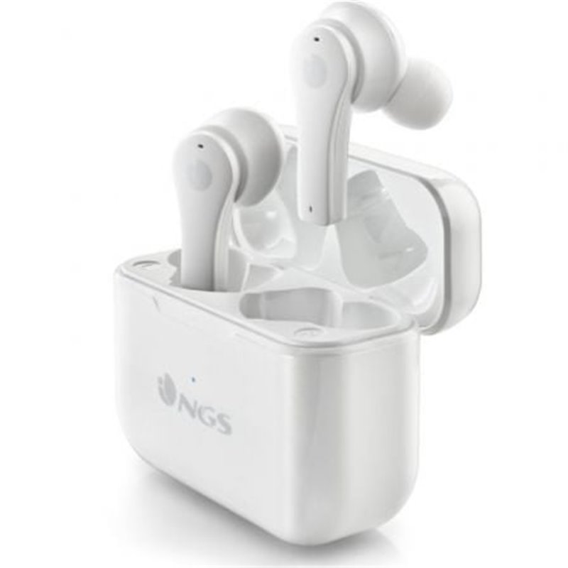 Auriculares Bluetooth NGS �rtica Bloom con estuche de carga/ Autonom�a 6h/ Blancos