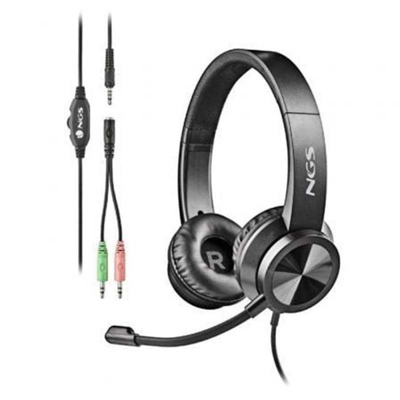 Auriculares NGS MSX 11 Pro/ con Micr�fono/ Jack 3.5/ Negros