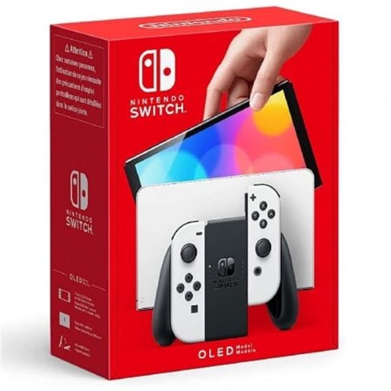 Nintendo Switch Versi�n OLED Blanca/ Incluye Base/ 2 Mandos Joy-Con