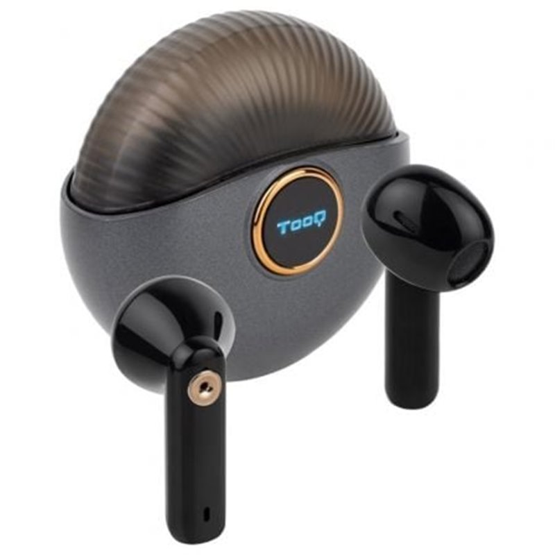 Auriculares Bluetooth TooQ Snail TQBWH-0060G con estuche de carga/ Autonom�a 4h/ Grises y Negros