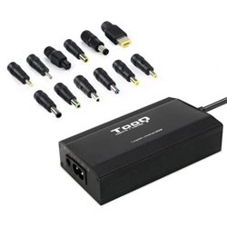 Cargador de Port�til TooQ TQLC-100BS01M/ 100W/ Manual/ 12 Conectores/ Voltaje 12-24V/ 1 USB