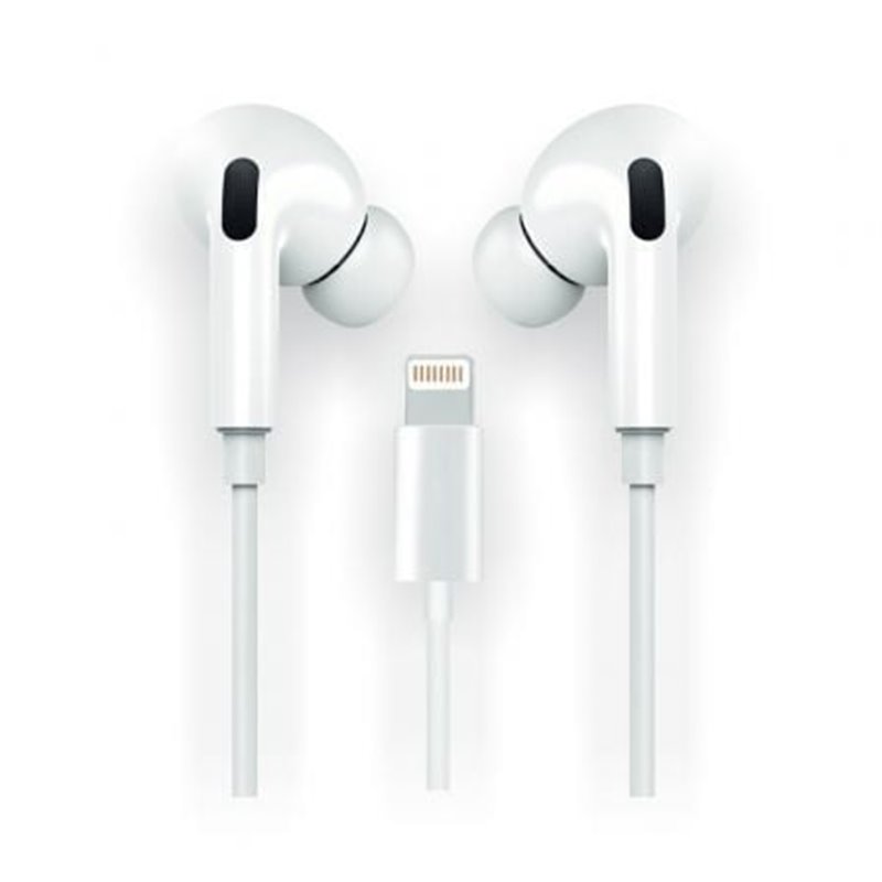 Auriculares Intrauditivos Tech One Tech earTECH HOP TEC1202/ con Micr�fono/ Lightning/ Blancos