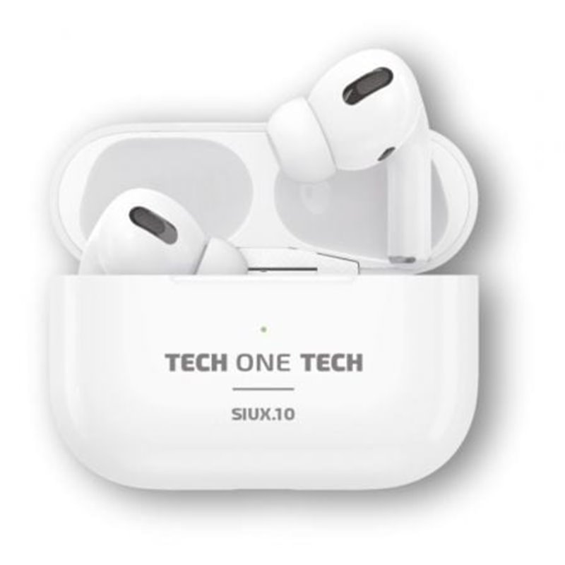 Auriculares Bluetooth Tech One Tech SIUX.10 TEC1410/ con estuche de carga/ Autonom�a 5h/ Blancos