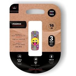 Pendrive 16GB Tech One Tech Emoji gui�o USB 2.0