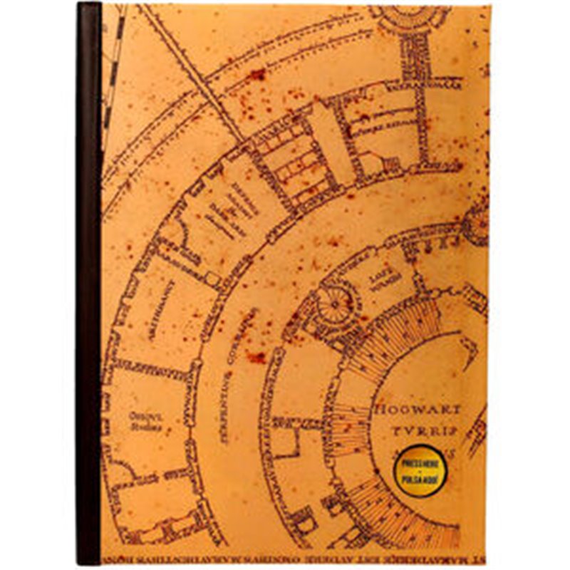 CUADERNO A5 MAPA DEL MERODEADOR HARRY POTTER