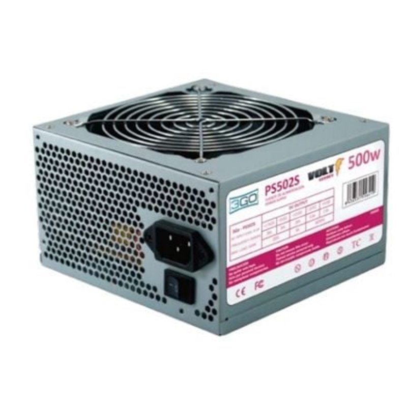 Fuente de Alimentaci�n 3GO PS502S/ 500W/ Ventilador 12cm