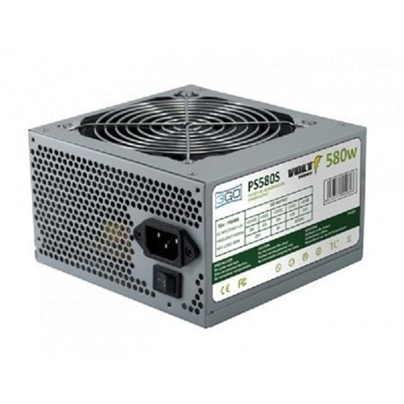 Fuente de Alimentaci�n 3GO PS580S/ 580W/ Ventilador 12cm