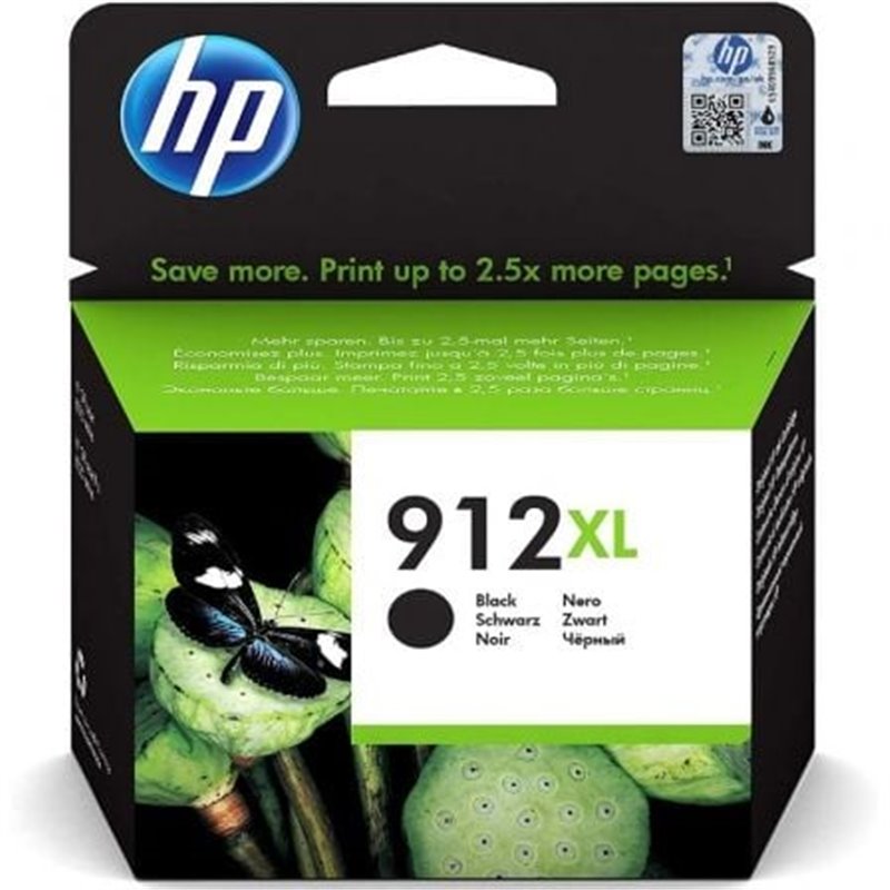 Cartucho de Tinta Original HP n�912 XL Alta Capacidad/ Negro