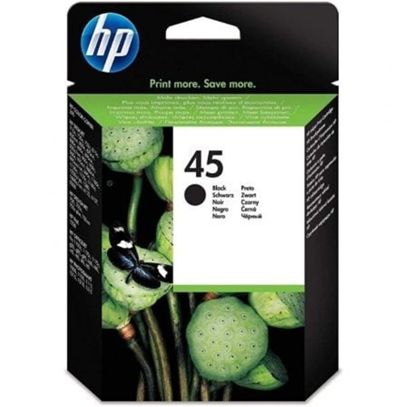 Cartucho de Tinta Original HP n�45/ Negro