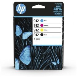 Cartucho de Tinta Original HP n�912 Multipack/ Negro/ Magenta/ Cian/ Amarillo