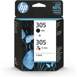 Cartucho de Tinta Original HP n�305 Multipack/ Negro/ Tricolor