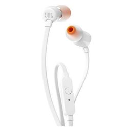 Auriculares Intrauditivos JBL Tune 110/ con Micr�fono/ Jack 3.5/ Blancos