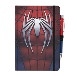 Cuaderno A5 premium + boligrafo proyector Spiderman Marvel