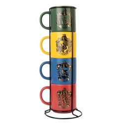 Set 4 tazas Harry Potter 300ml