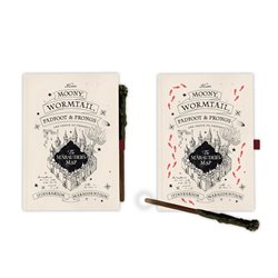 Cuaderno A5 premium + boligrafo varita Mapa del Merodeador Harry Potter