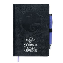 Cuaderno A5 premium + boligrafo proyector Pesadilla Antes de Navidad Disney