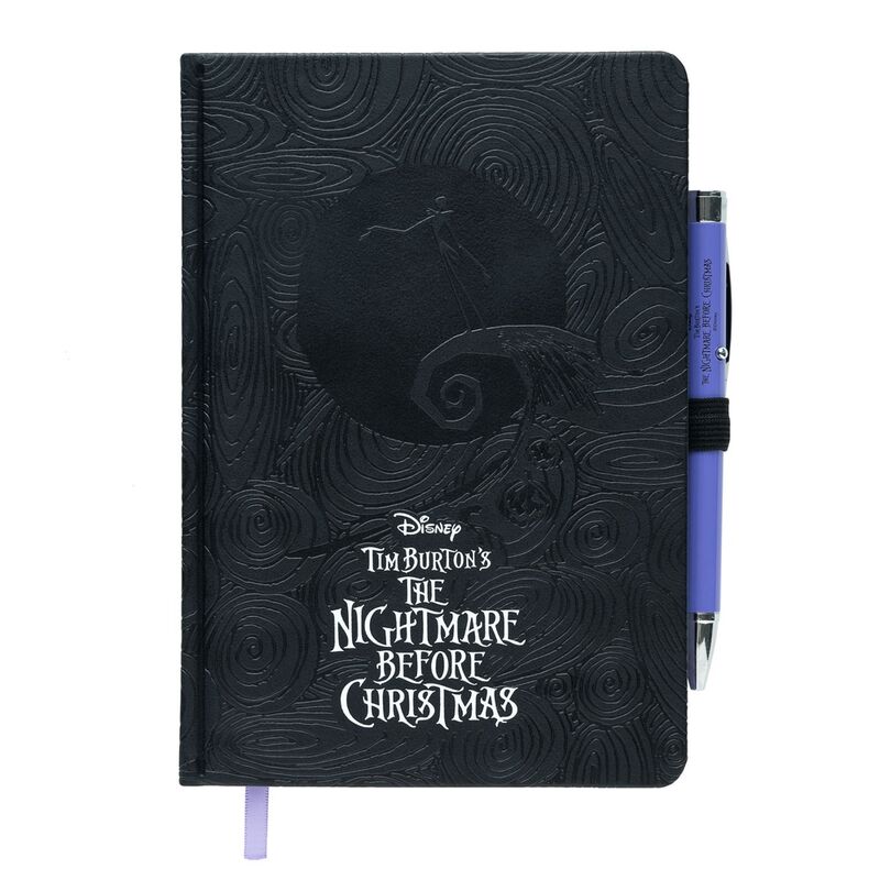 Cuaderno A5 premium + boligrafo proyector Pesadilla Antes de Navidad Disney