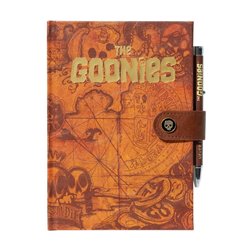 Cuaderno A5 premium + boligrafo proyector Los Goonies