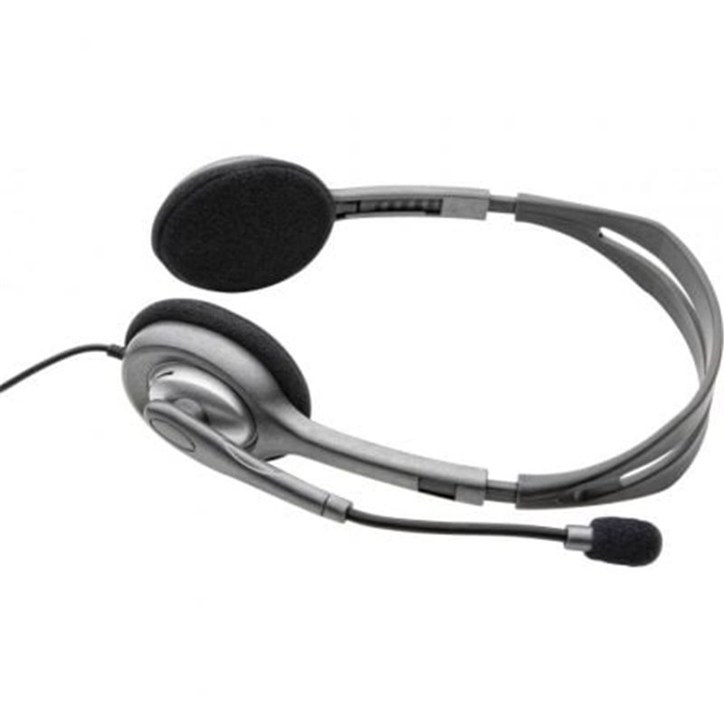 Auriculares Logitech H110/ con Micr�fono/ Jack 3.5/ Plateados