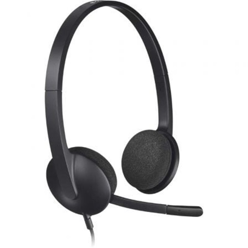 Auriculares Logitech H340/ con Micr�fono/ USB/ Negros