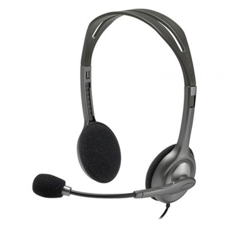 Auriculares Logitech H111/ con Micr�fono/ Jack 3.5/ Negros