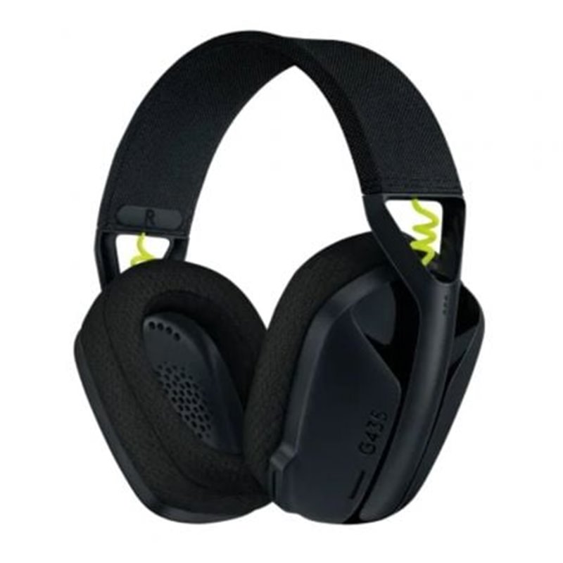 Auriculares Gaming Inal�mbrico con Micr�fono Logitech G435/ Bluetooth/ Negro y Amarillo Fluorescente