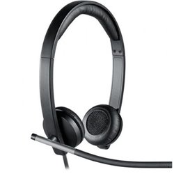 Auriculares Logitech H650e/ con Micr�fono/ USB/ Negros