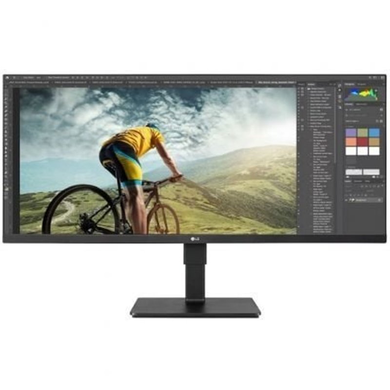 Monitor Profesional Ultrapanor�mico LG 34BN670P-B 34"/ WFHD/ Multimedia/ Regulable en altura/ Negro