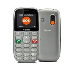 Tel�fono M�vil Gigaset GL390 para Personas Mayores/ Gris