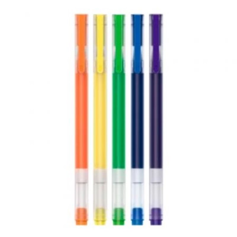 Bol�grafos de Tinta de Gel Xiaomi Mi High-Capacity Gel Pen/ 5 unidades/ Colores Variados