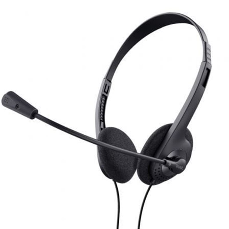 Auriculares Trust Chat Headset 24659/ con Micr�fono/ Jack 3.5/ Negros