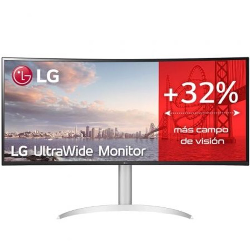 Monitor Profesional Ultrapanor�mico LG UltraWide 34WQ650-W 34"/ WFHD/ Multimedia/ Regulable en Altura/ Plata y Blanco