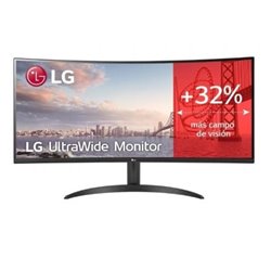 Monitor Profesional Ultrapanor�mico Curvo LG UltraWide 34WR50QC-B 34"/ WQHD/ Negro