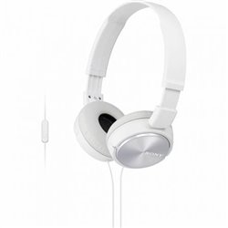 Auriculares Sony MDRZX310APW/ con Micr�fono/ Jack 3.5/ Blancos