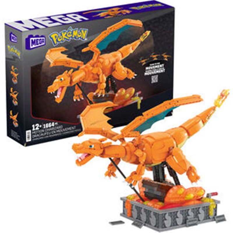 MEGA CONSTRUX CHARIZARD EN MOVIMIENTO POKEMON