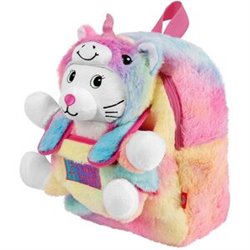 MOCHILA + PELUCHE GATO EMI 27CM