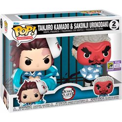 Blister 2 figuras POP Demon Slayer Kimetsu no Yaiba Tanjiro Kamado & Sakonji Urokodaki