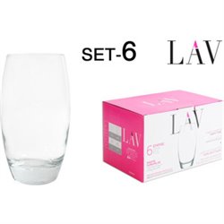 SET 6 VASOS VIDRIO 510CC EMPIRE