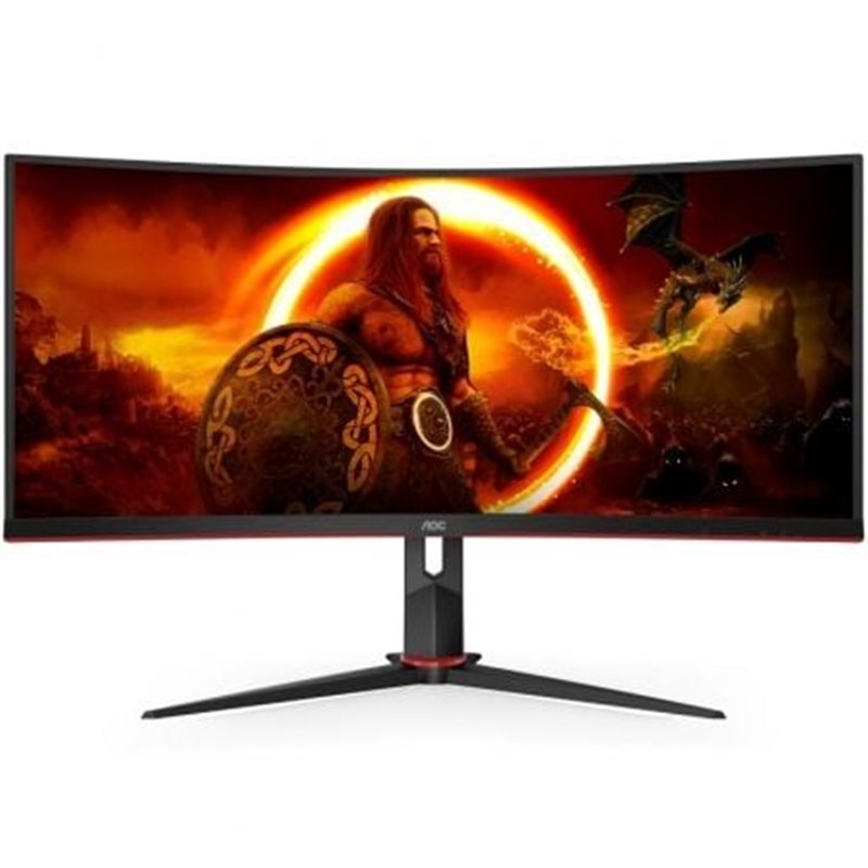 Monitor Gaming Ultraparon�mico Curvo AOC CU34G2XP/BK 34"/ WQHD/ 1ms/ 180Hz/ VA/ Negro