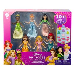 Blister 6 Mu�ecas Fiesta del Te Princesas Disney