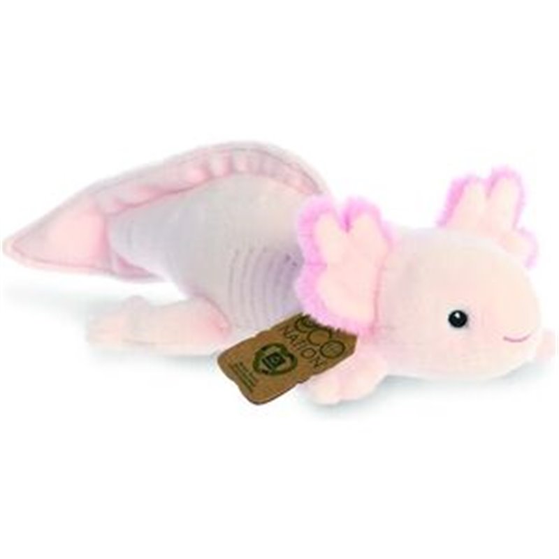 PELUCHE AXOLOTL ECO NATION 28CM