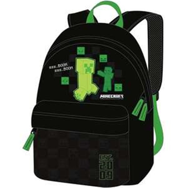 MOCHILA AMERICANO MINECRAFT 42 X 31 X 13,5 CM.